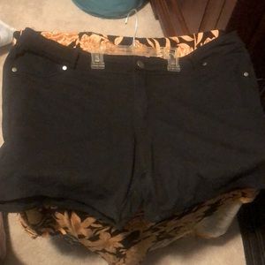 Black super stretchy shorts